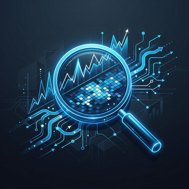 Data analytics research illustration